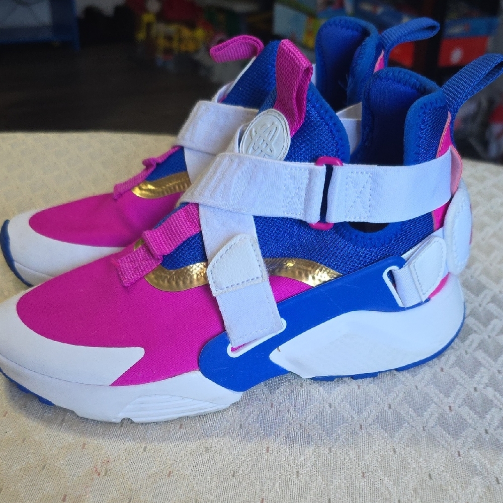 Nike Kids Pink and Blue Sneakers